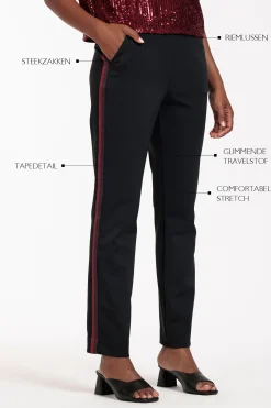 Anna shiny bonded trousers -|Studio Anneloes Fashion