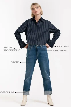 Ava denim trousers -|Studio Anneloes Sale