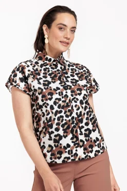 Barb leopard blouse -|Studio Anneloes Outlet
