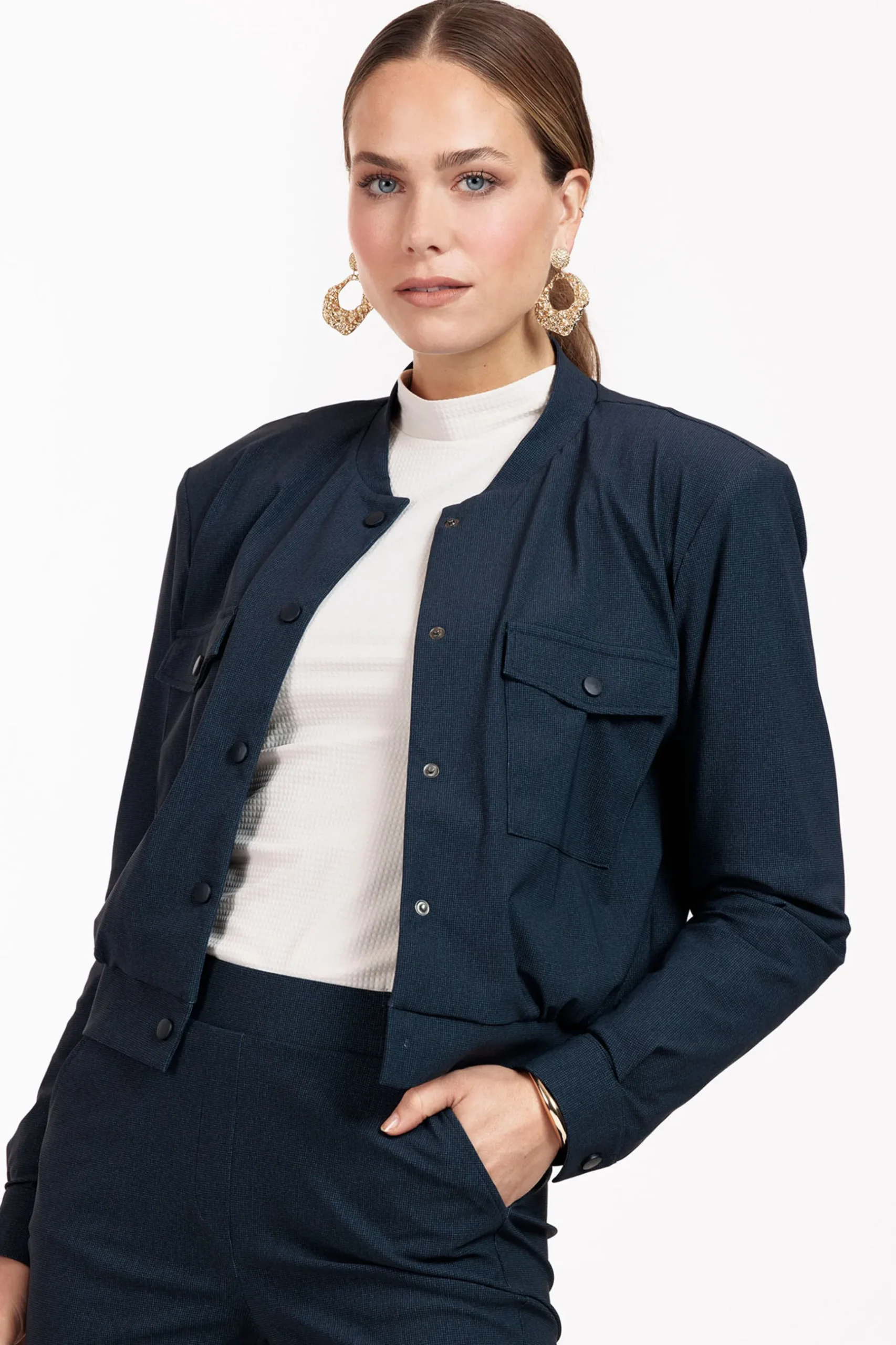 Bernize mini check bomber -|Studio Anneloes Best