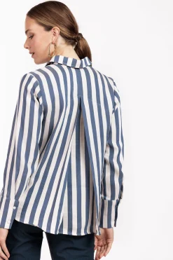 Birdy stripe blouse -|Studio Anneloes Hot