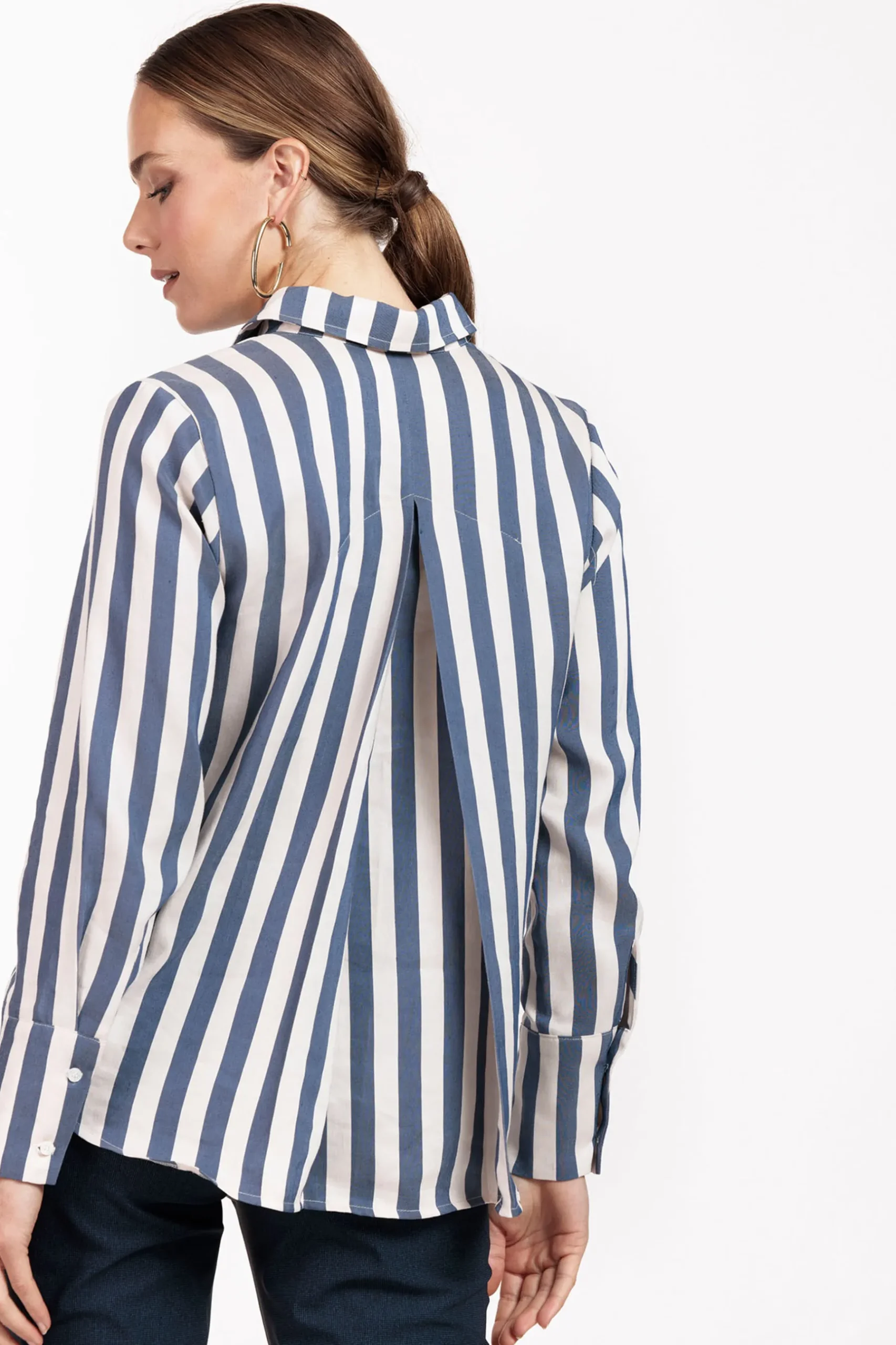 Birdy stripe blouse -|Studio Anneloes Hot