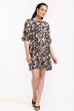 Birgit leopard crepe dress -|Studio Anneloes Discount
