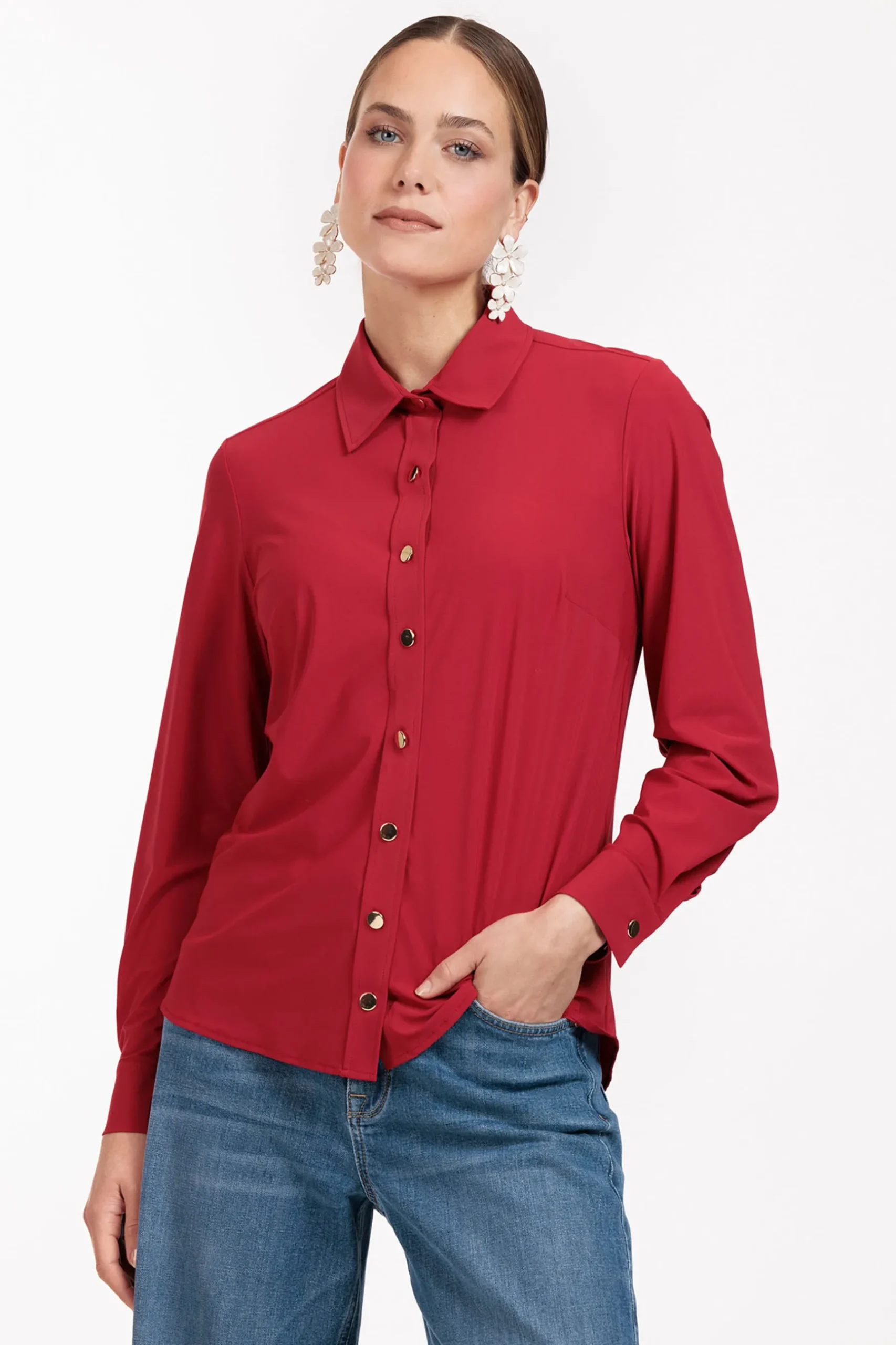 Bobby gold button blouse -|Studio Anneloes Hot