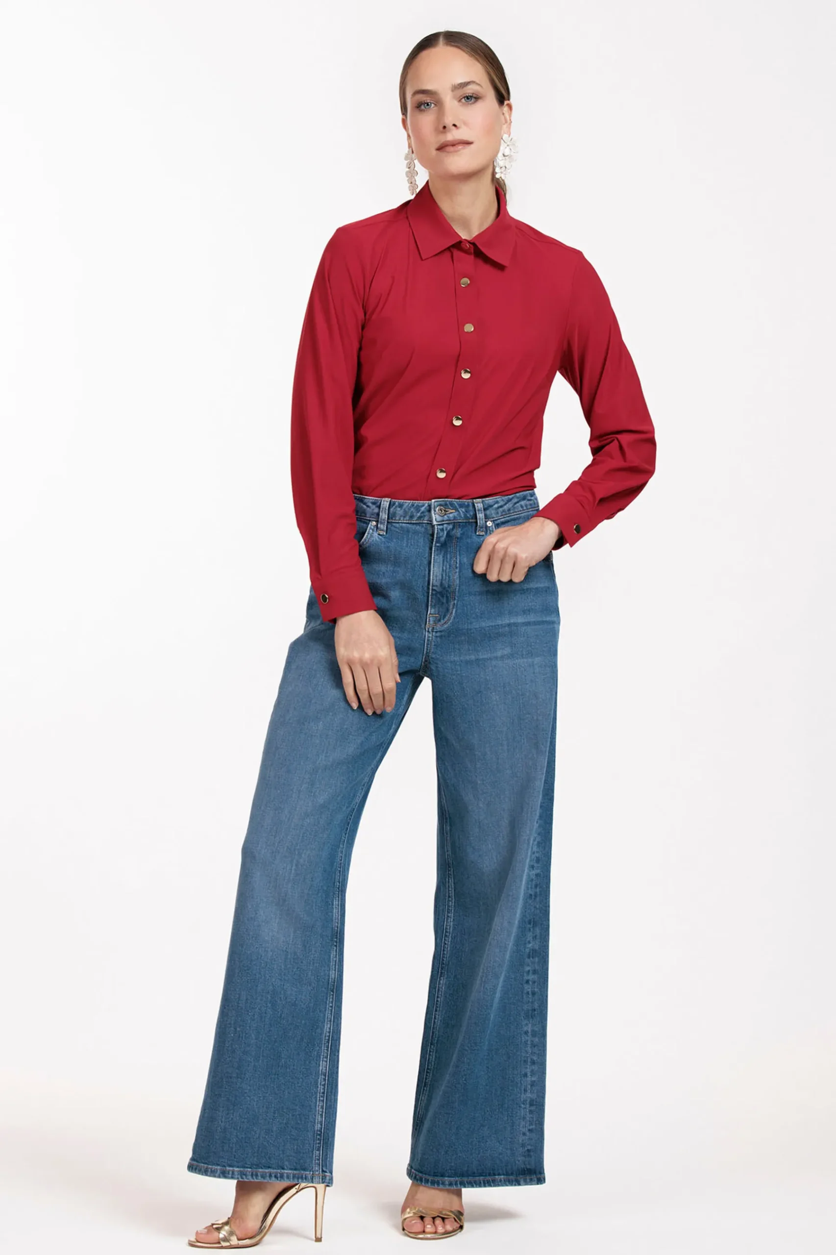 Bobby gold button blouse -|Studio Anneloes Hot