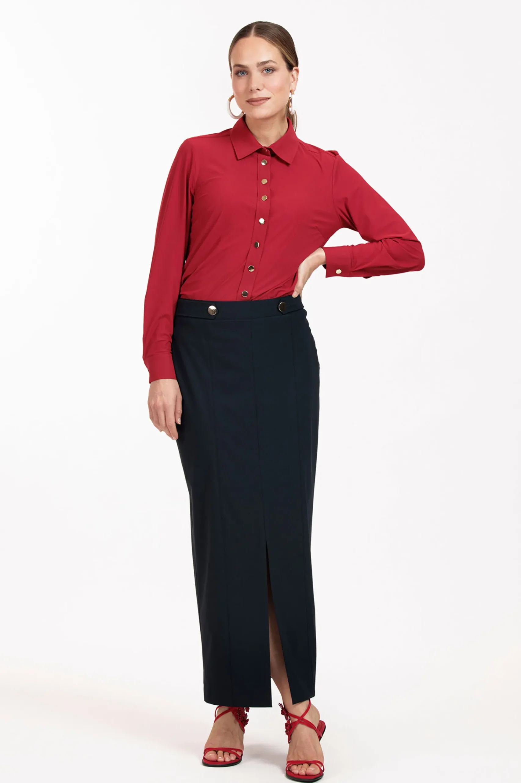 Bobby gold button blouse -|Studio Anneloes Hot