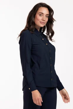 Bobby gold button blouse -|Studio Anneloes Fashion
