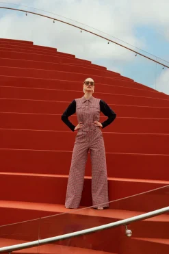 Burnice check jumpsuit -|Studio Anneloes Sale
