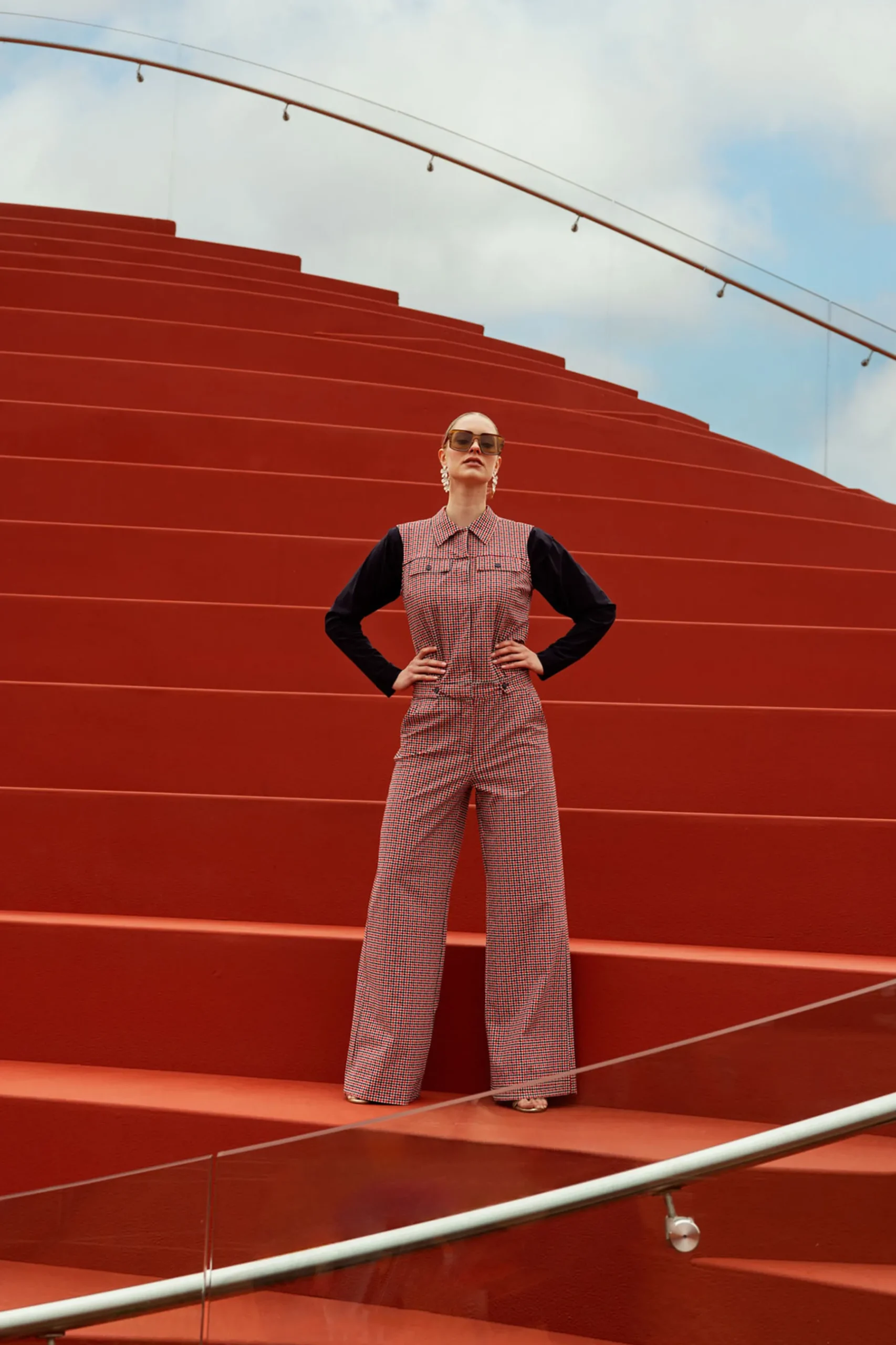 Burnice check jumpsuit -|Studio Anneloes Sale