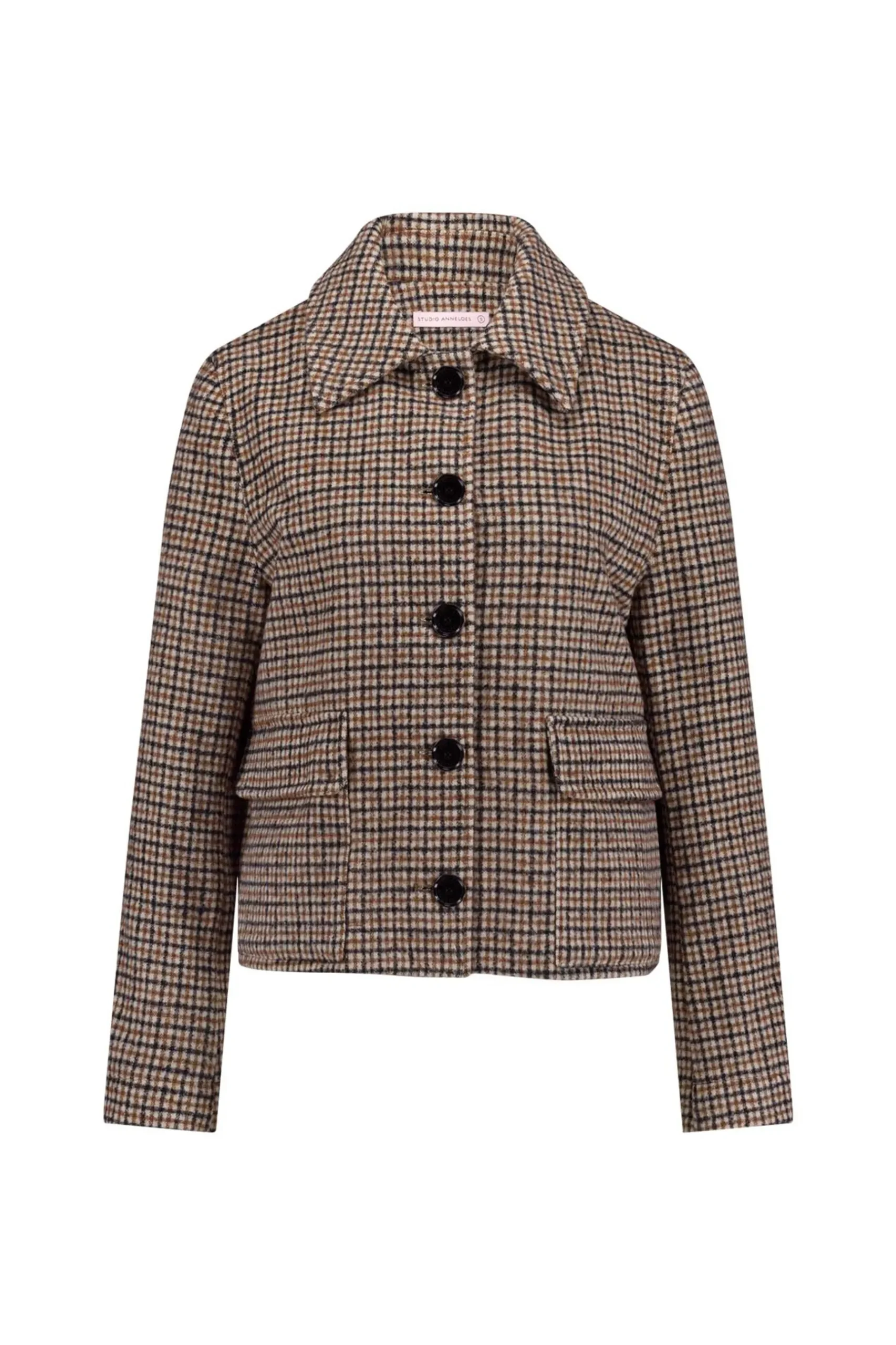 Caddy brushed check coat -|Studio Anneloes Fashion