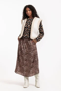 Caran satin animal skirt -|Studio Anneloes Hot