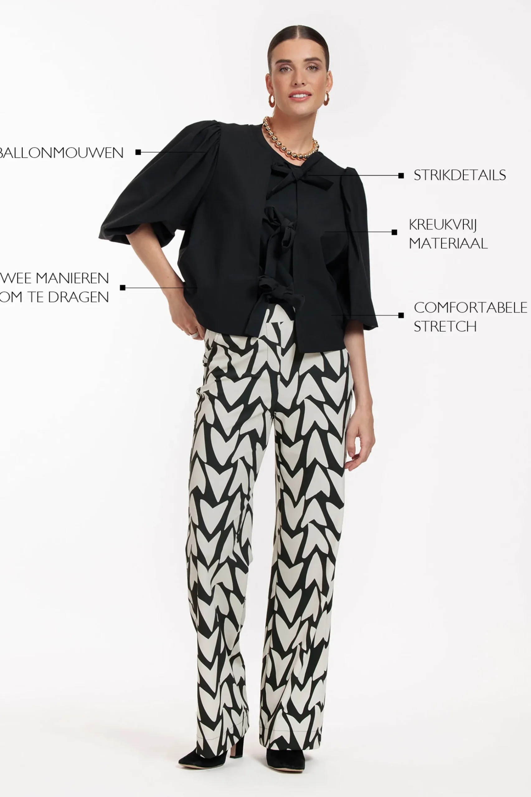 Celine 2way blouse -|Studio Anneloes Best