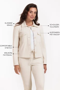 Claire bonded jacket -|Studio Anneloes Sale