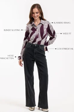 Dana flower stripe blouse -|Studio Anneloes Fashion