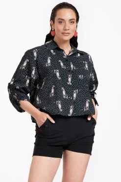 Dionne dot panther blouse -|Studio Anneloes Fashion