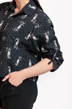 Dionne dot panther blouse -|Studio Anneloes Fashion