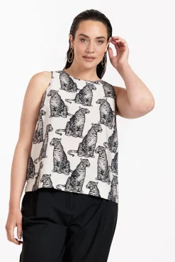 Ebony panther top -|Studio Anneloes Online