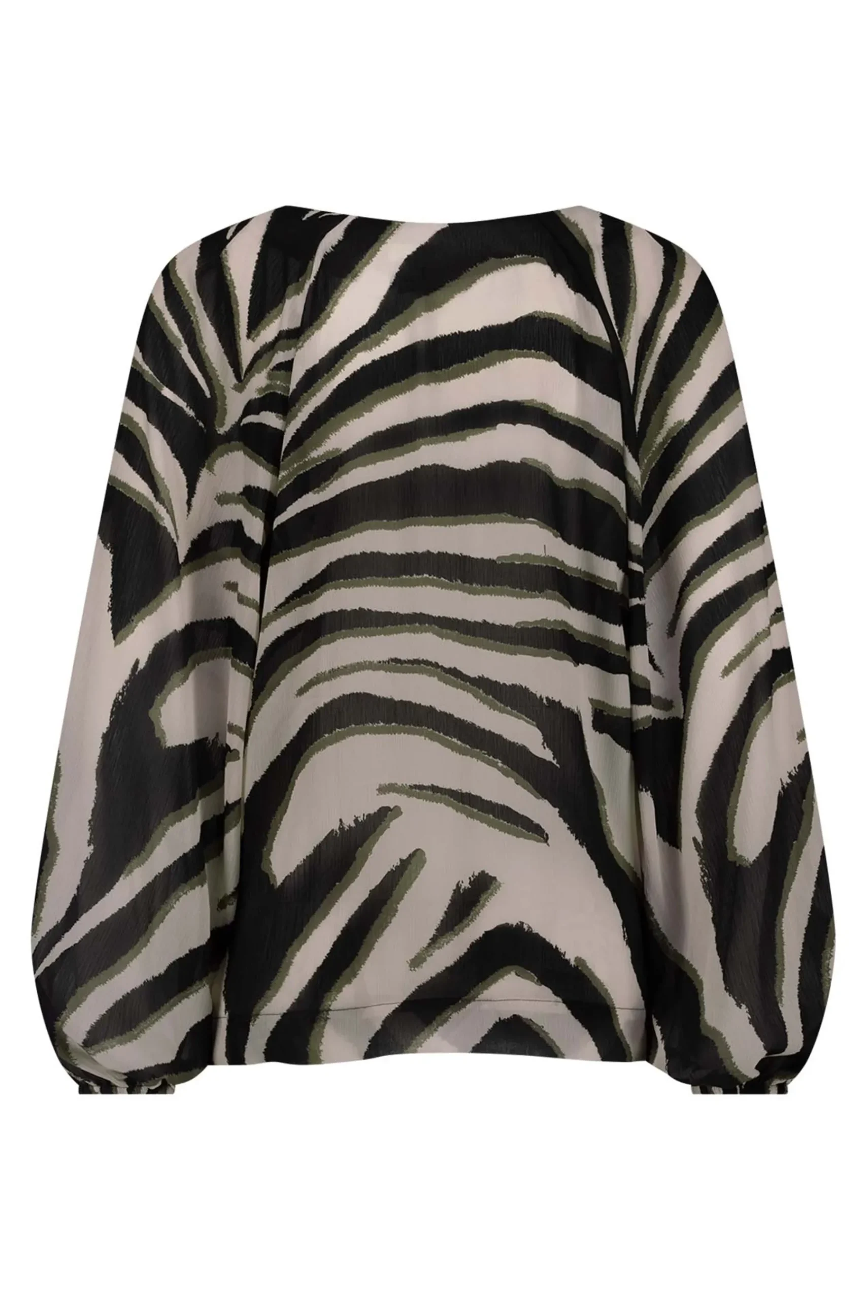 Elain zebra crepe top -|Studio Anneloes Best