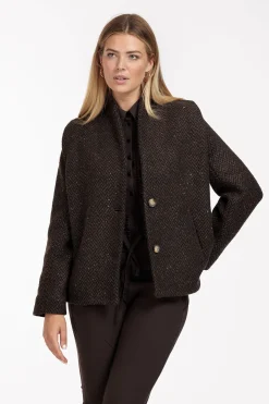 Estella wool herringbone coat -|Studio Anneloes Clearance