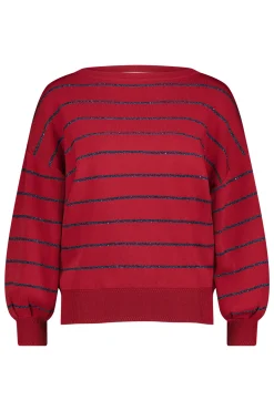 Farah stripe lurex pullover -|Studio Anneloes Hot