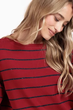 Farah stripe lurex pullover -|Studio Anneloes Hot