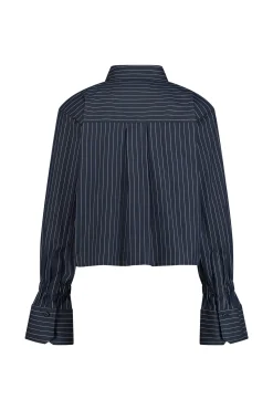 Fildeli poplin stripe blouse -|Studio Anneloes Sale