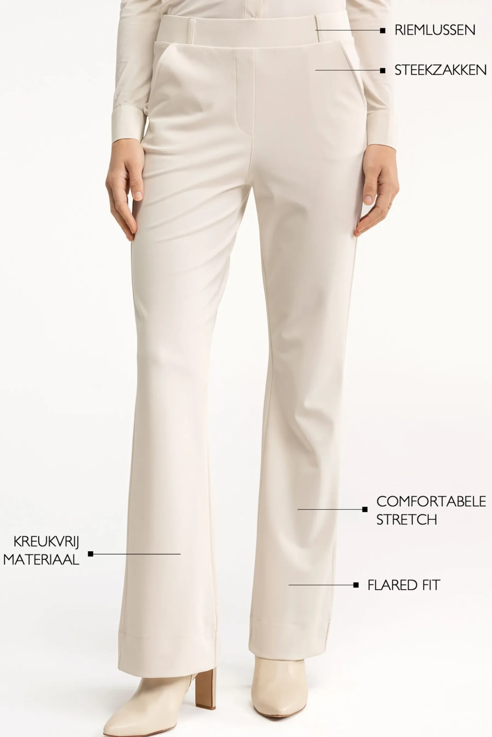 Flair bonded trousers -|Studio Anneloes Outlet
