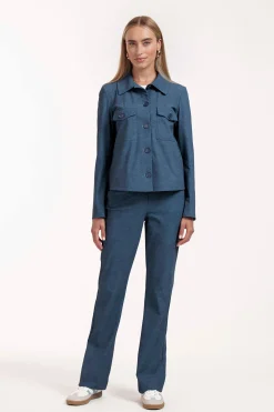 Flair denim trousers -|Studio Anneloes Sale