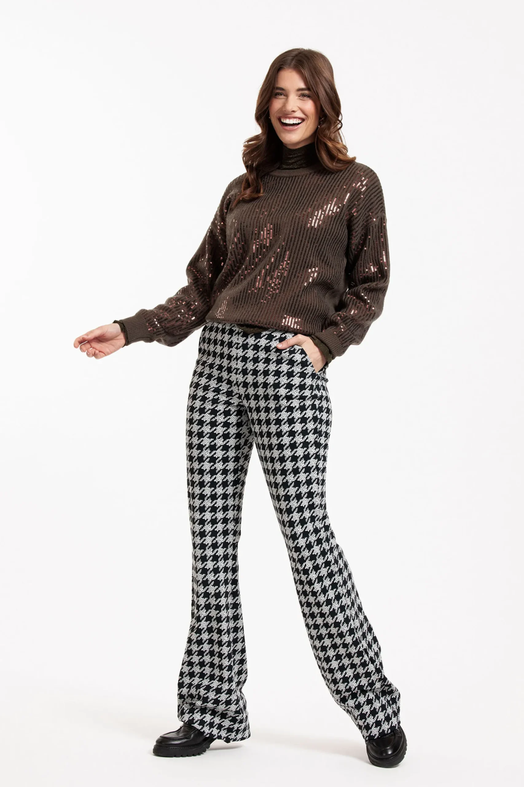 Flair LONG bonded PDP trousers -|Studio Anneloes Best