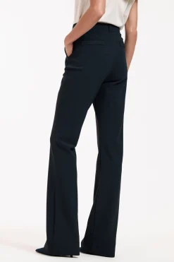 Flair LONG bonded rib trousers -|Studio Anneloes New