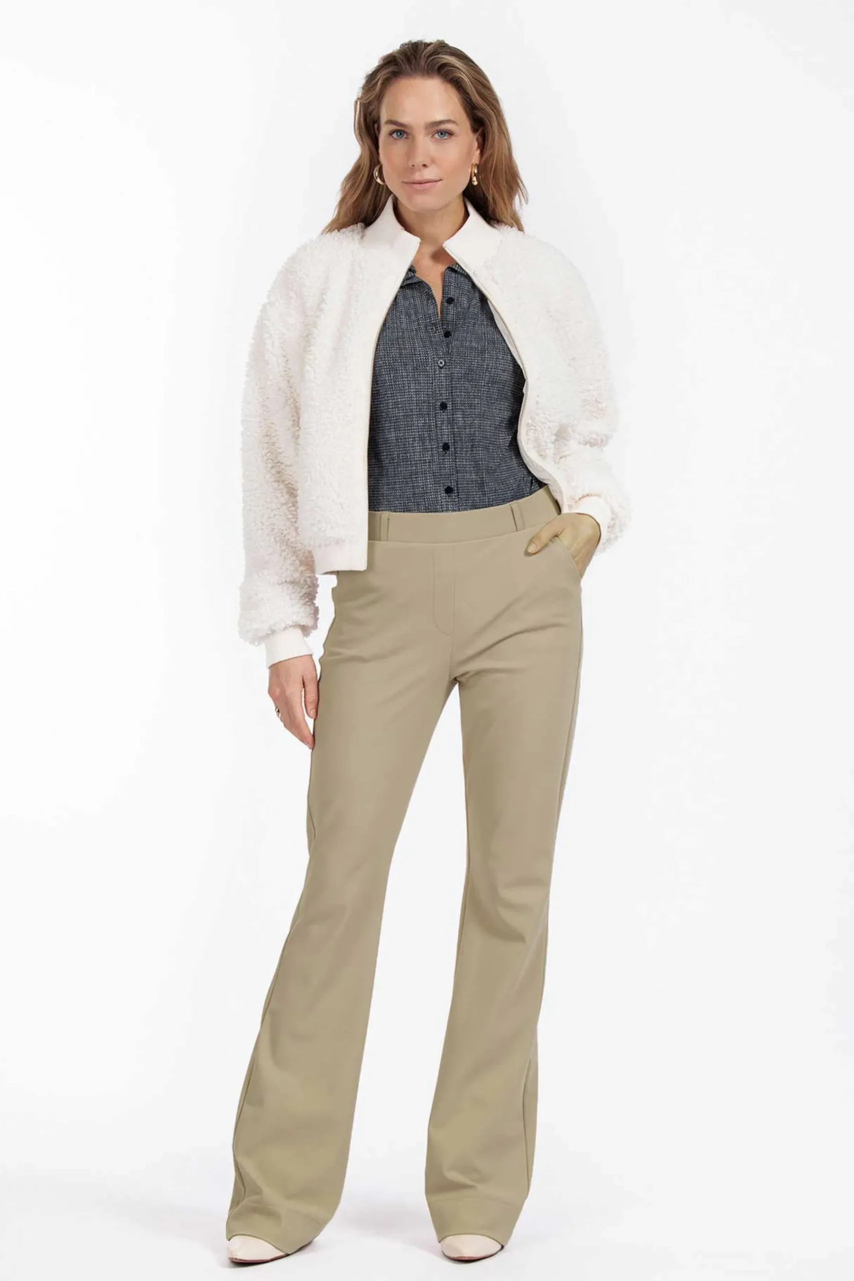 Flair LONG bonded trousers -|Studio Anneloes Best