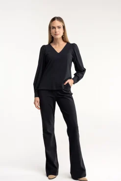 Flair LONG bonded trousers -|Studio Anneloes Outlet