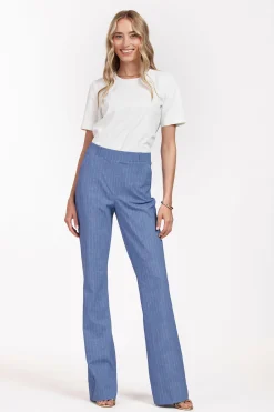 Flair LONG pinstripe trousers -|Studio Anneloes Discount