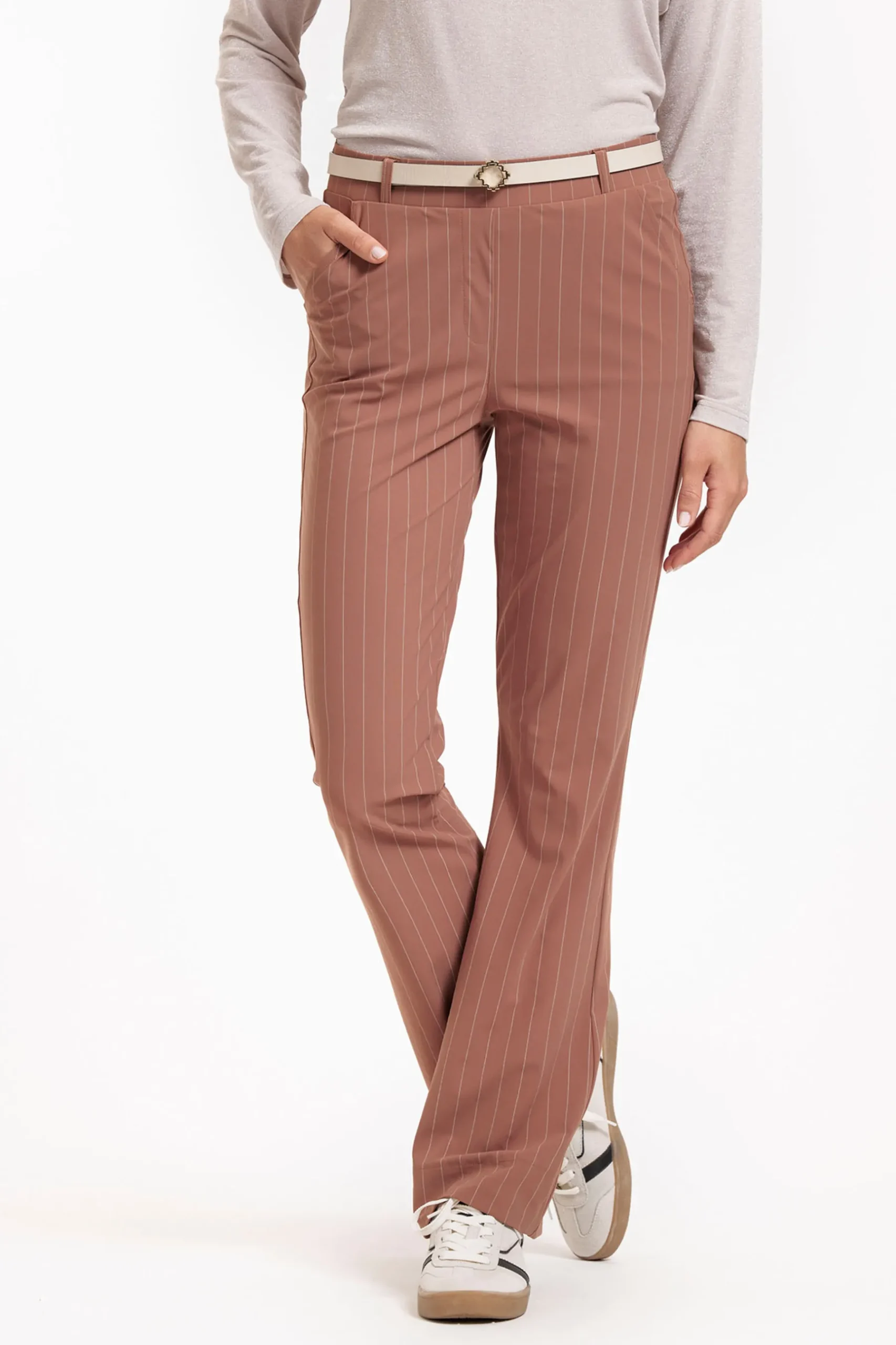 Flair pinstripe trousers -|Studio Anneloes Hot