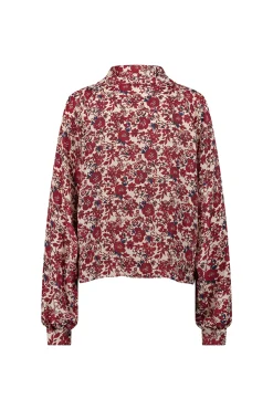Frances flower satin blouse -|Studio Anneloes Hot