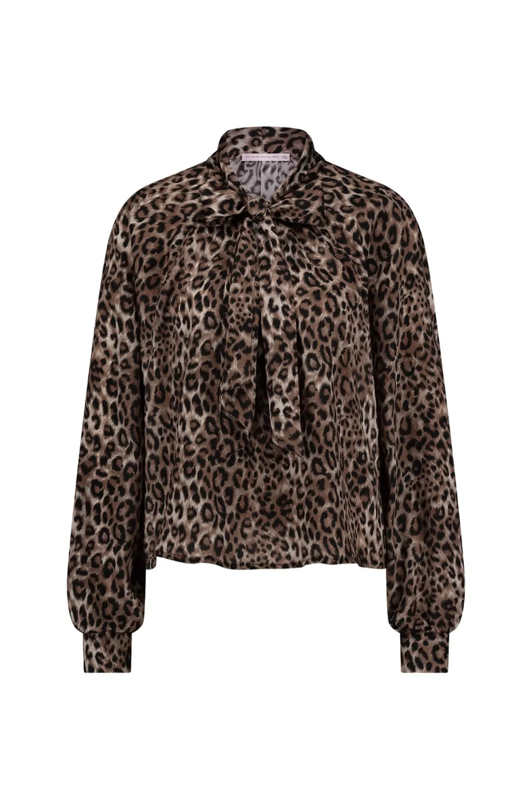 Frances satin animal blouse -|Studio Anneloes Sale