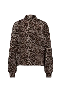 Frances satin animal blouse -|Studio Anneloes Sale