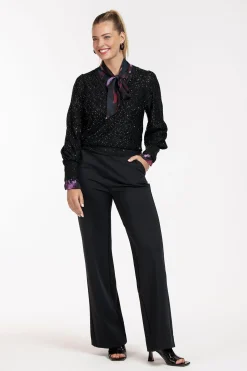 Frances satin leopard blouse -|Studio Anneloes Online