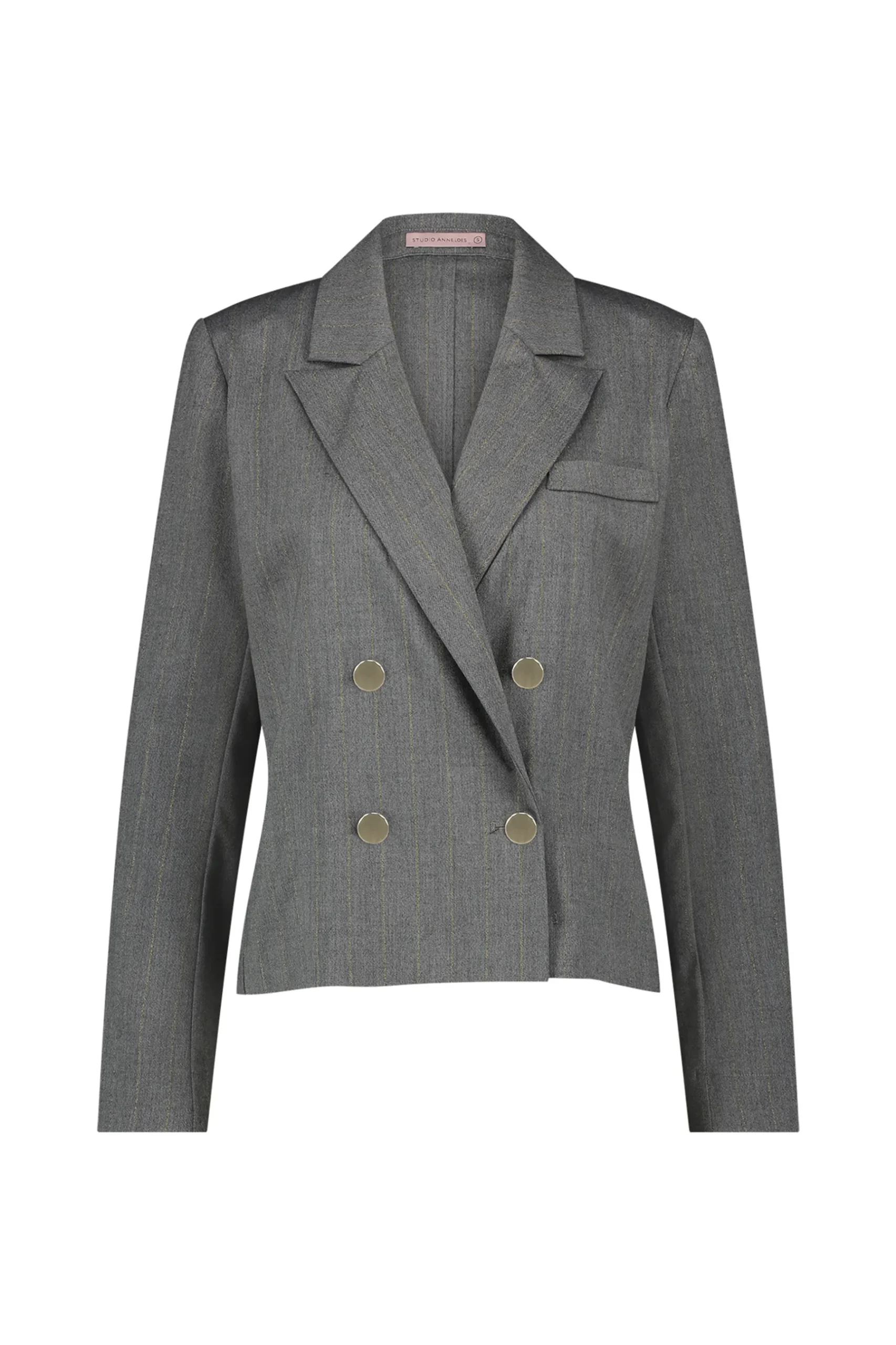 Franky gold stripe blazer -|Studio Anneloes New