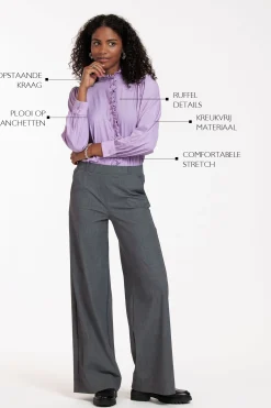 Idetta ruffle blouse -|Studio Anneloes Clearance