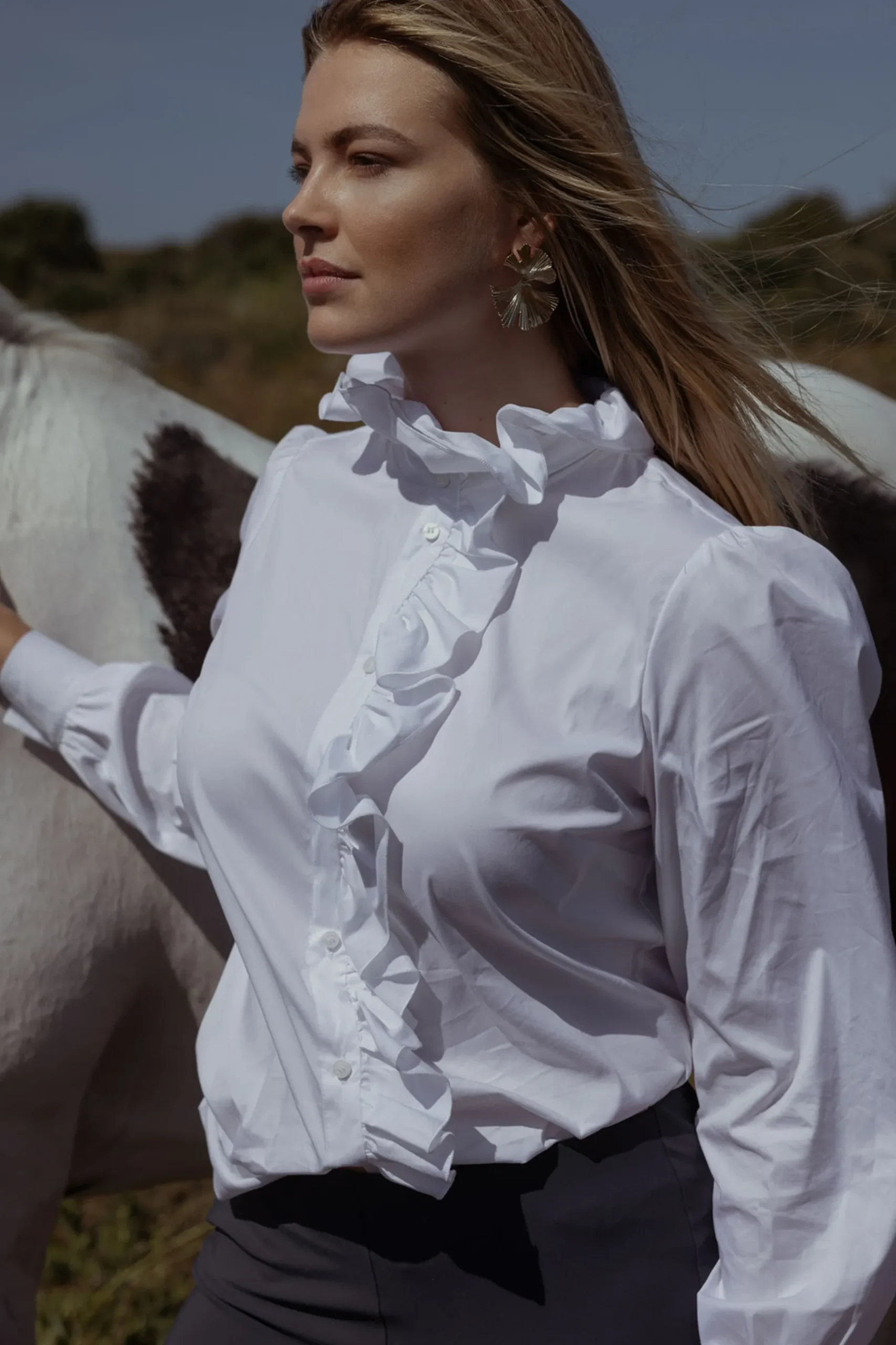 Idette poplin blouse -|Studio Anneloes Hot