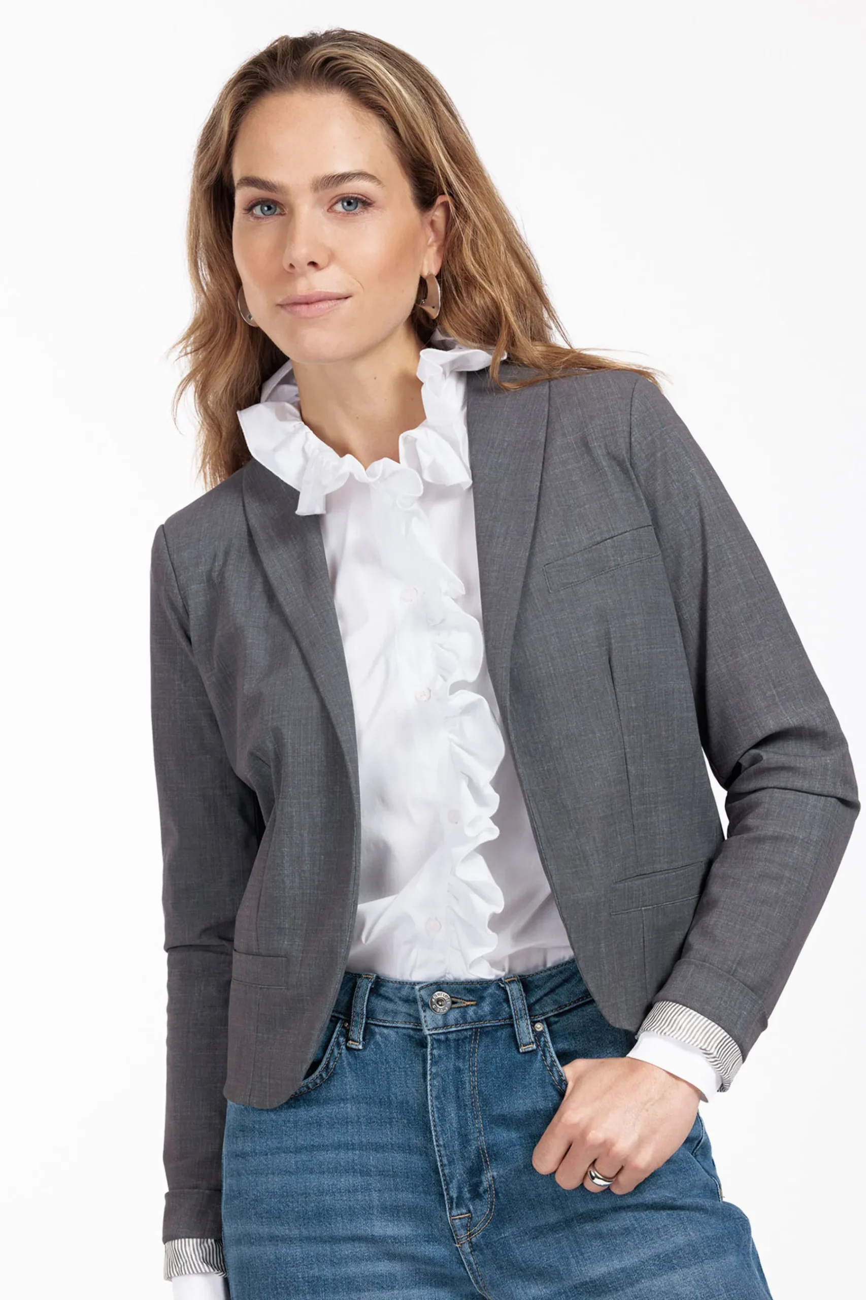 Idette poplin blouse -|Studio Anneloes Hot