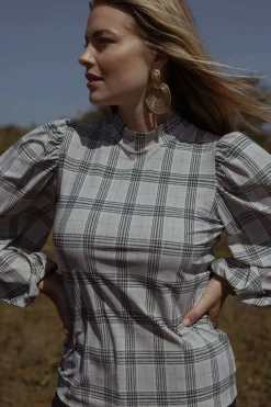 Ines check top -|Studio Anneloes Fashion
