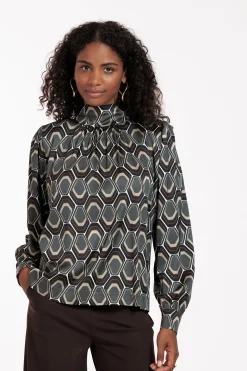 Inzie graphic blouse -|Studio Anneloes Clearance