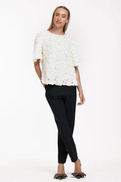 Ivory button trousers -|Studio Anneloes Sale