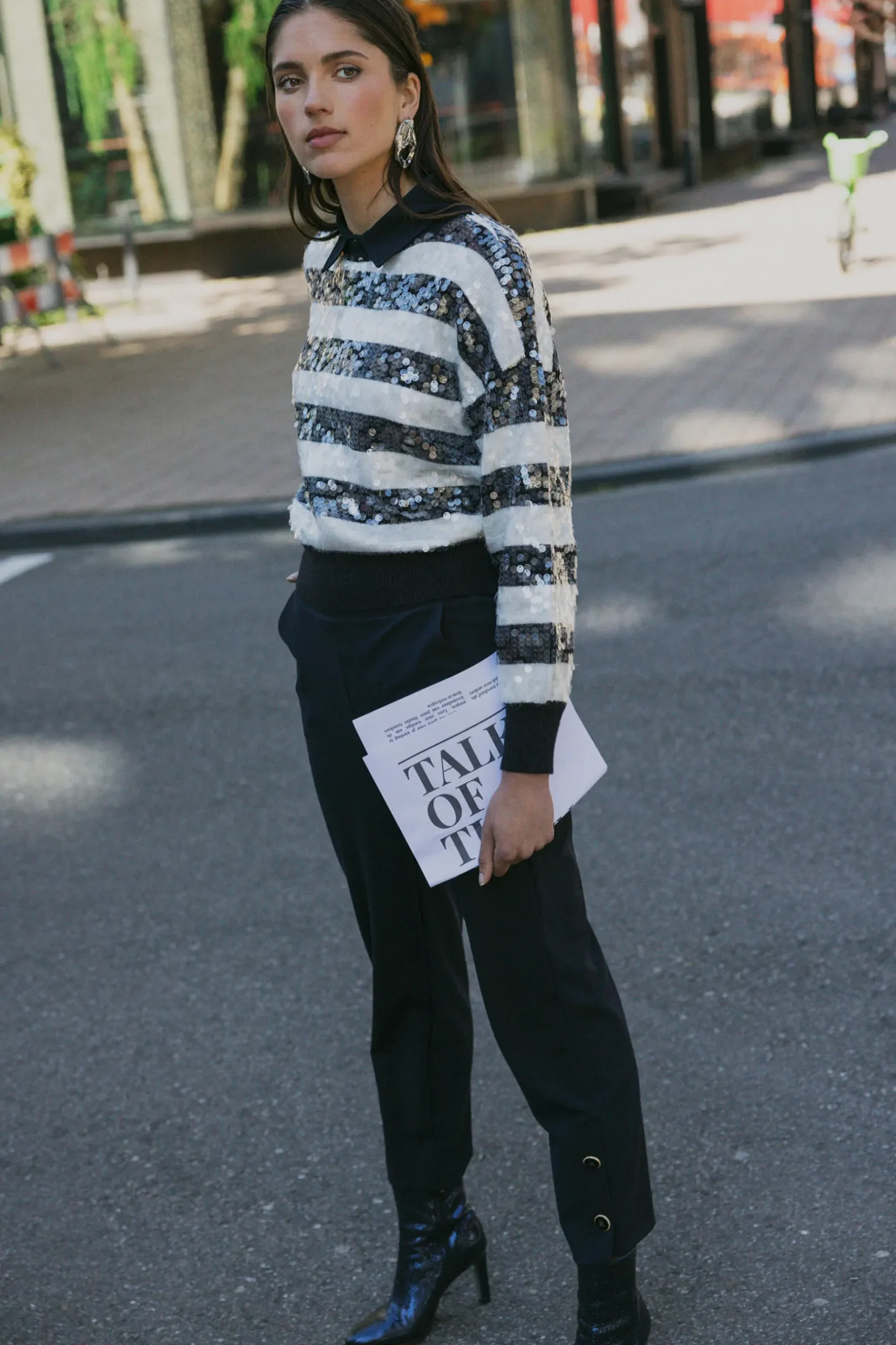 Ivory button trousers -|Studio Anneloes Discount