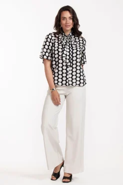 Jean big dot blouse -|Studio Anneloes Fashion