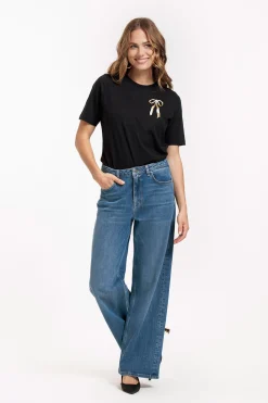Klaasje bow tshirt -|Studio Anneloes Sale