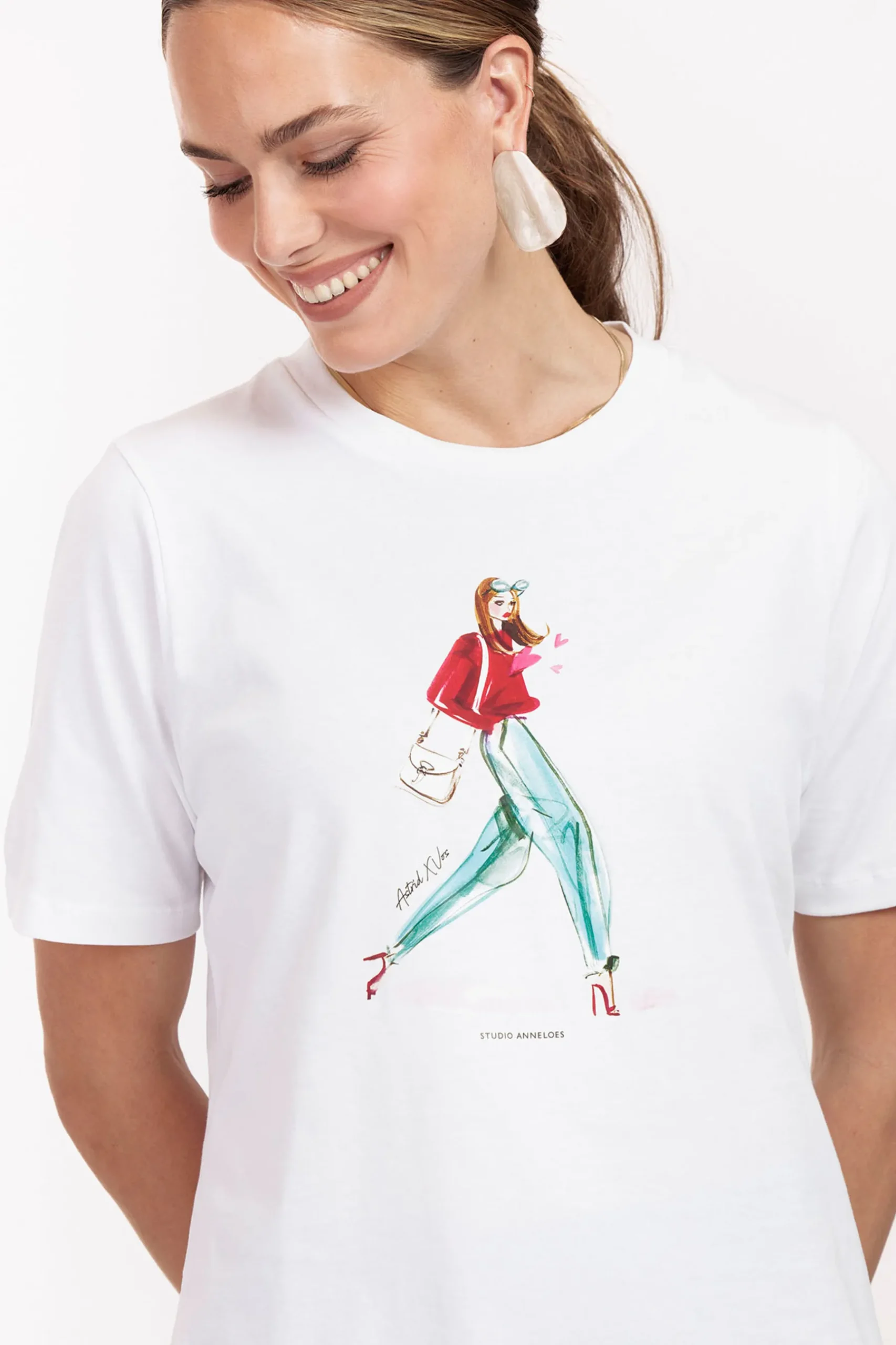 Klaasje print tshirt -|Studio Anneloes Sale