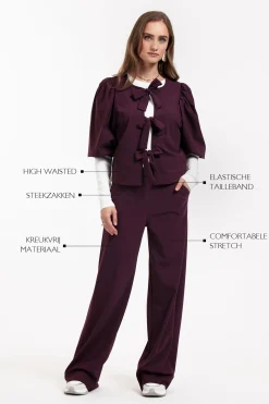 Lexie bonded trousers -|Studio Anneloes Discount
